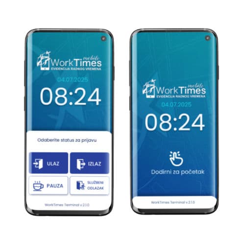WorkTimes Mobile aplikacija za Android