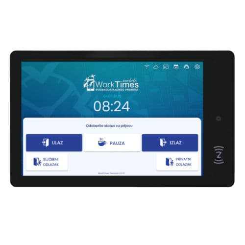 WorkTimes DS10 Touch terminal za evidenciju radnog vremena